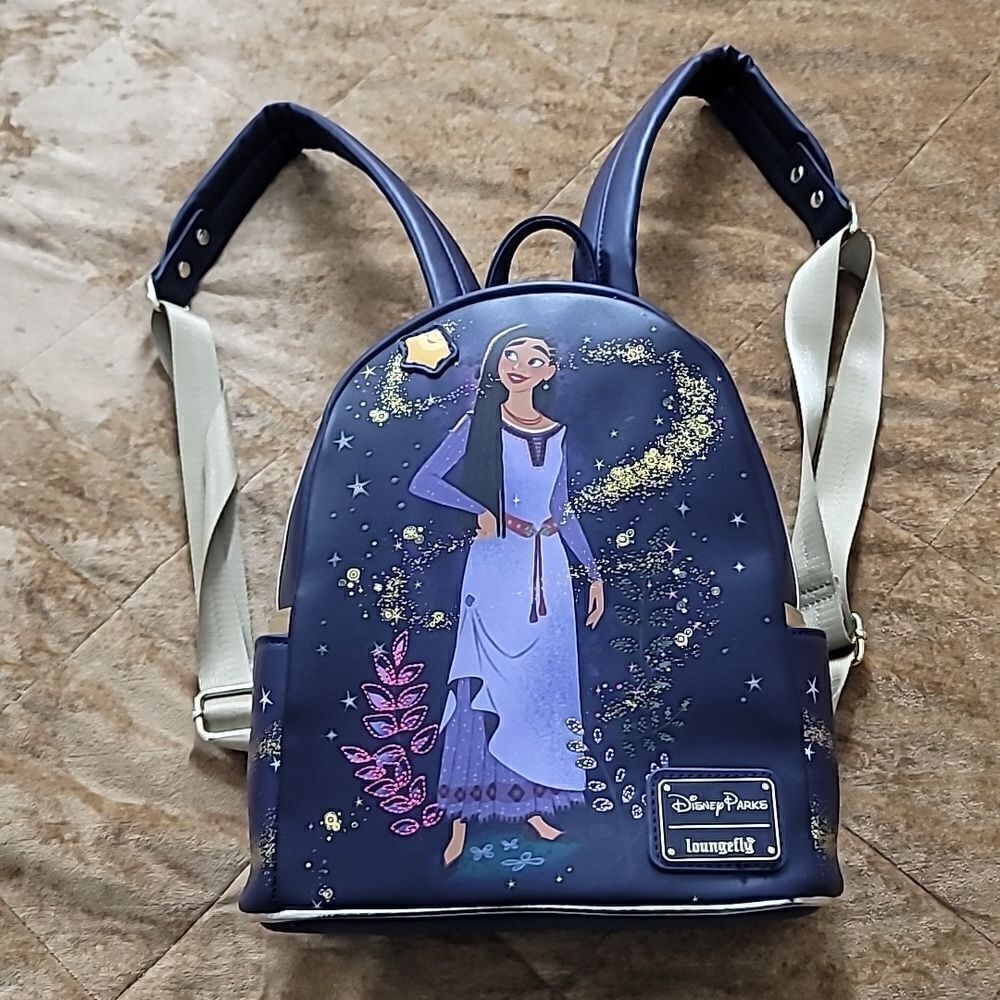 Disney Parks Loungefly Wish Asha and Star Mini Backpack